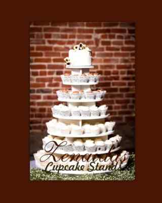 Cupcake Stand 7 Tier MDF Wood Cake Display Dessert Tower