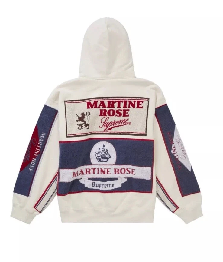 Sweat à capuche zippé Martine Rose x Supreme Towel « Blanc » neuf taille Medium