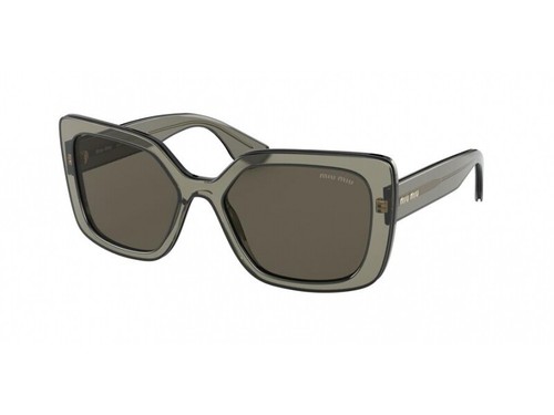 Miu Miu Occhiali da Sole MU 09VS 08H5S2 Nero marrone Donna Autentici | eBay