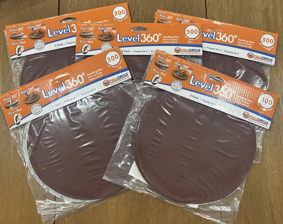 Disco de lijado LEVEL 360 grano 300 - Estuche de 5 X 5 paquetes (25 discos) - Uso con PC7800 Foto 2 de 2