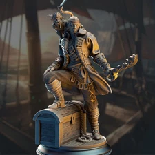 Ervin Water Genesai Pirate Rogue Scoundrel Fighter Miniature | DnD D&D