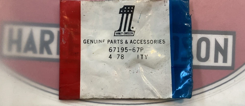 HARLEY DAVIDSON 73-78 Super Glide FX NOS переключатель сброса скорости винт 67195-67P - Изображение 3 из 3