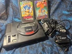 Vintage Sega Genesis Console with Sonic and Sonic 2