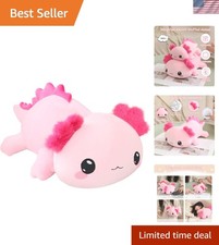 Weighted Axolotl Stuffed Animal - Transformable Plush Toy for Relaxation