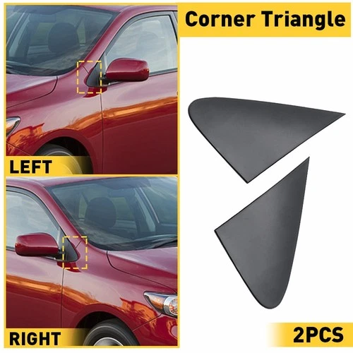 Side 2pcs View Mirror Fender Corner Trim Cover 2008-2013 Fit for Toyota Corolla