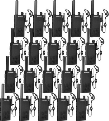 20PACK Long Range Walkie Talkie 100 Mile Two Way Radio Charge Headset Waterproof