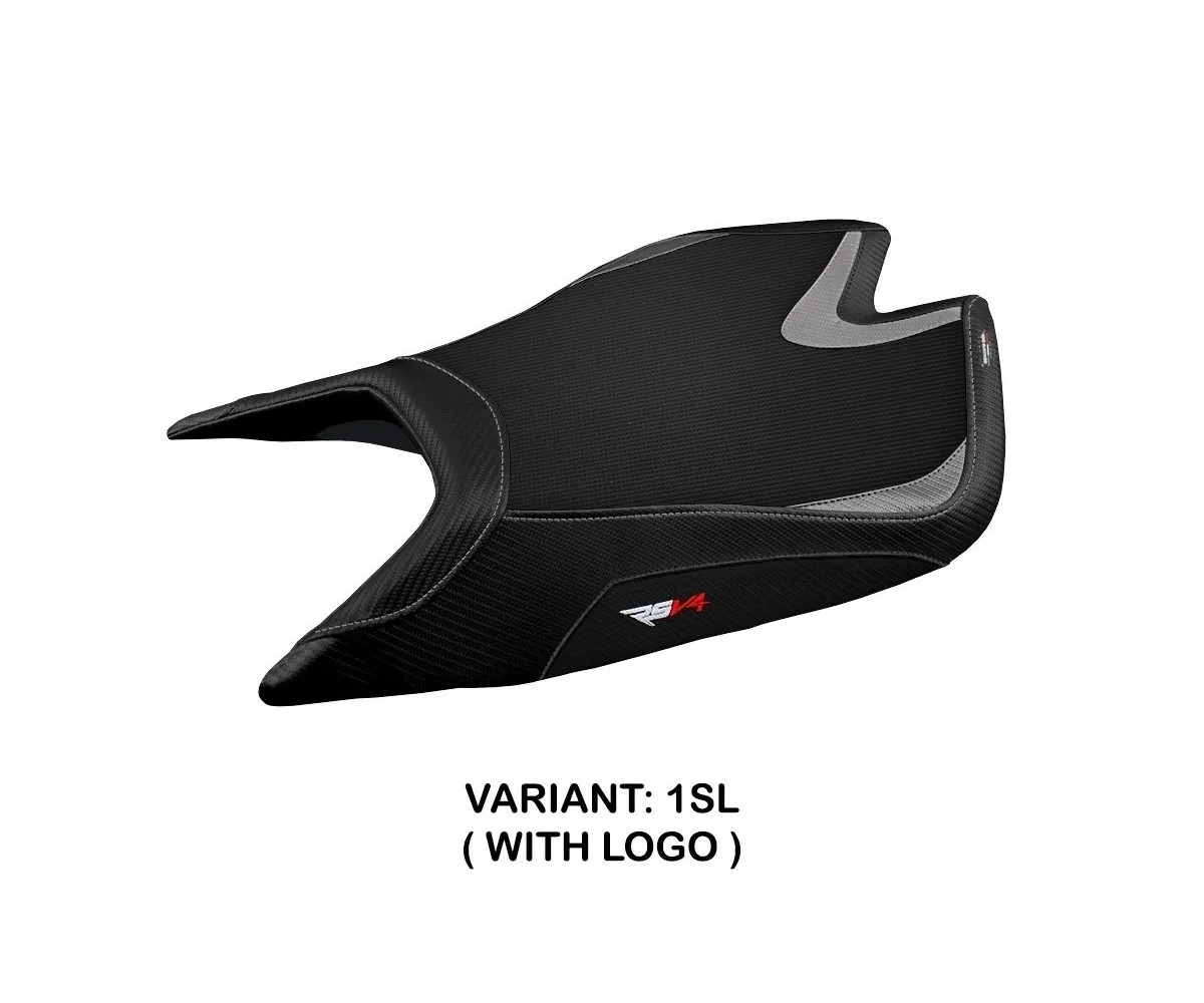 Seat saddle cover Leon Silver (SL) TPZ Italia for APRILIA RSV4 2021 > 2023 0s
