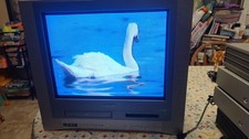 Toshiba MW20FN1R 20" CRT TV VCR 480i 2003 NO REMOTE, VHS WORKS, DVD BROKE READ