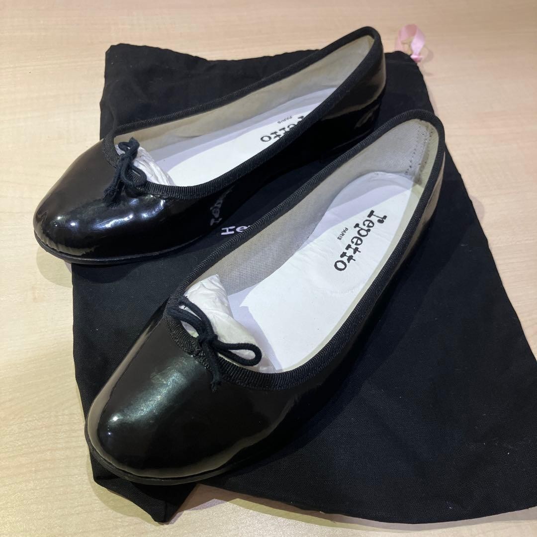 Rare Repetto Paris Black Ballet Flats Women's Size 37 EU 37 US 6.5