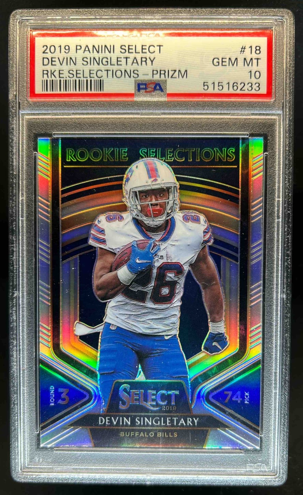 Devin Singletary Panini Select Rookie Selections #18 Prizm