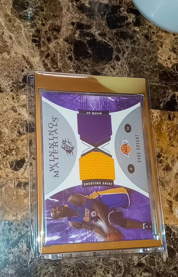 2003-04 Upper Deck SPx Коби Брайант Победные Материалы wm41 Игра Б/у Двойной 2 Цвета - Изображение 3 из 4