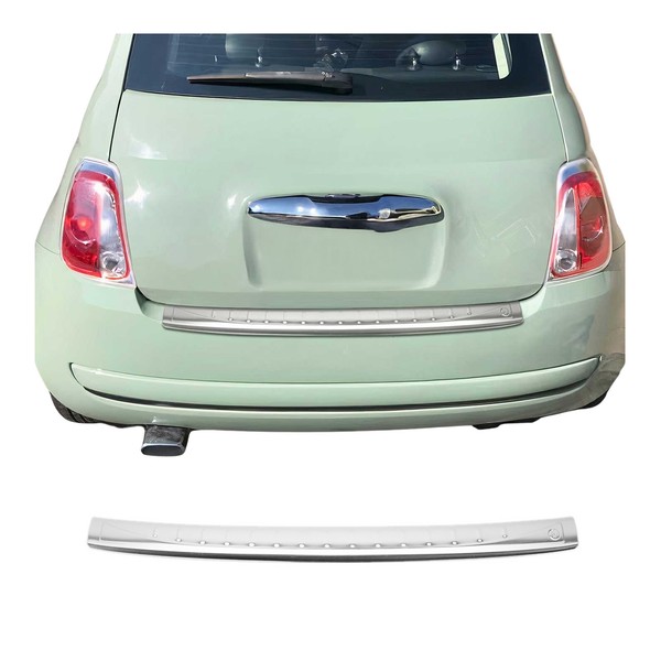 Ladekantenschutz StoßStange FüR Fiat 500 / 500C 2007-2024 Edelstahl GebüRstet-image