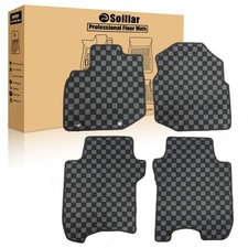 Front2nd Checkered Flag Floor Mats Carpet For 2011 2012 Honda Fit All Weather