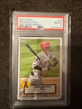 2021 Topps 1952 Redux Shohei Ohtani Auto Autograph PSA 8 Angels Dodgers #T52-43