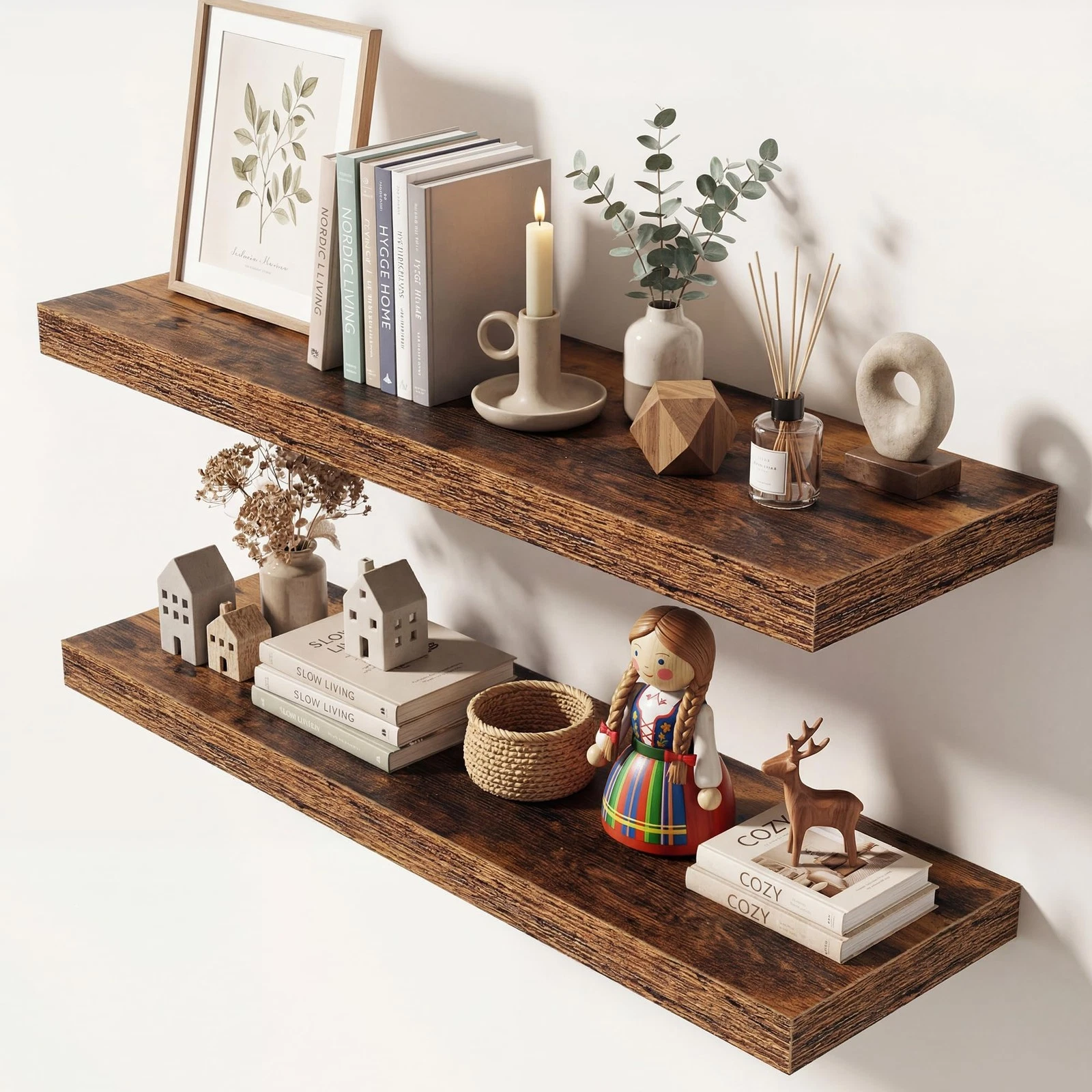 Dreamland 32 Inches Floating Shelves For Wall 9.3 Deep Long Floating Shelves