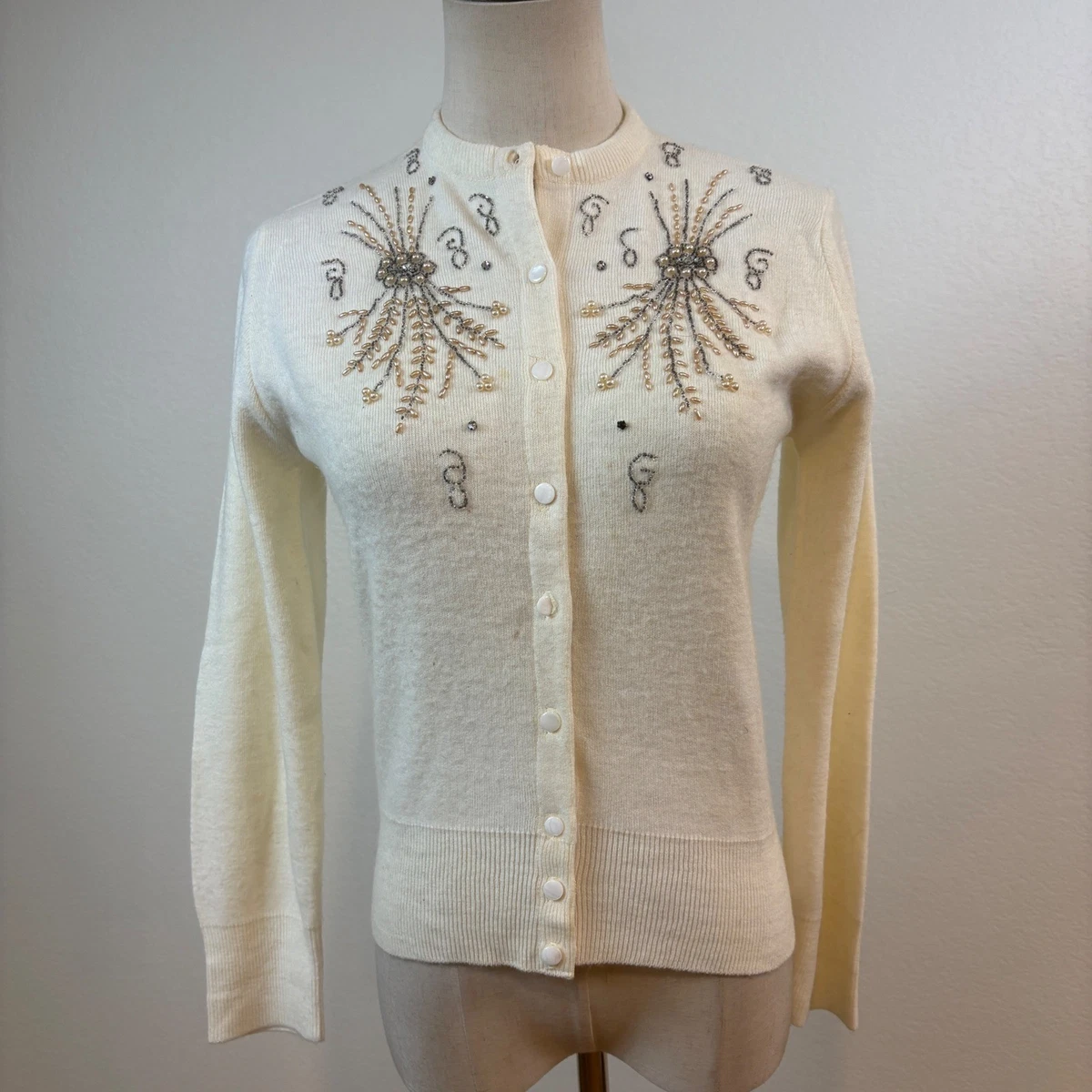 White Vintage Sweaters for Women for sale | eBay