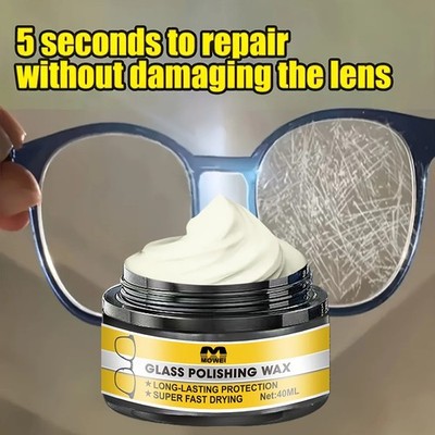Glass Scratch Remover Kit Lens Repair Polish Restores Clarity Car Windshield