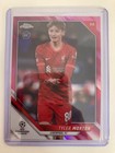 TOPPS CHROME UEFA 2021-2022 TYLER MORTON RC LIVERPOOL PINK CRACKED ICE 127/175