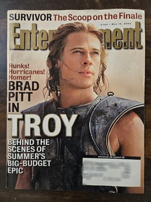 Entertainment Weekly Magazine May 14, 2004 Brad Pitt, Troy Movie, Survivor