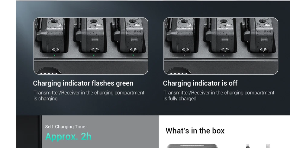 GODOX ML II-C4 MoveLink II Smart Charging Case, Buit-in Battery Charging Case Mo - Image 2 of 4