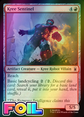 x1 Kree Sentinel MSH MTG 141 FOIL COMMON M/NM 1x