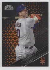 2020 Topps Chrome Black Orange Refractor /25 Pete Alonso #15