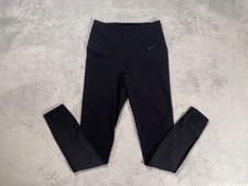 Nike Dri-Fit Leggings Women  s M Black High Rise Compression Running Gym