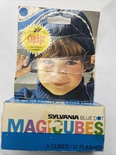 Sylvania Blue Dot MAGICUBES 91242 Camera Flash Cubes Box of 3 Cubes/12 Flashes
