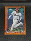 2025 Topps Chrome - James Wood #132 Orange Refractor /25 (RC)