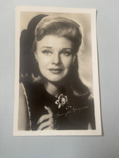 Ginger Rogers signed pre printed photo postcard