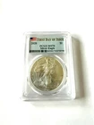 2020 $1 American Silver Eagle PCGS MS70 First Day Of Issue - Flag Label