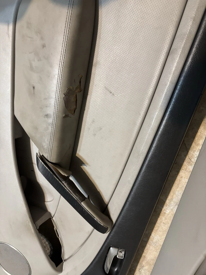 03 04 INFINITI G35 前左 + 右门装饰面板一对棕褐色 — 第 2/3 张图片