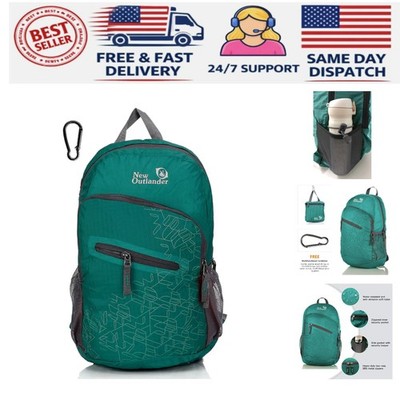 Durable 20L Water-Resistant Daypack - Stylish Dark Teal for Travel Enthusiasts