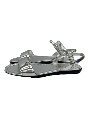 Sandales PRADA 35,5 argent 1X056M occasion