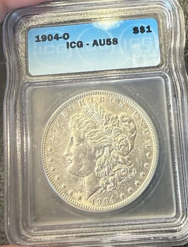 1904-O Morgan Silver Dollar ICG-AU58