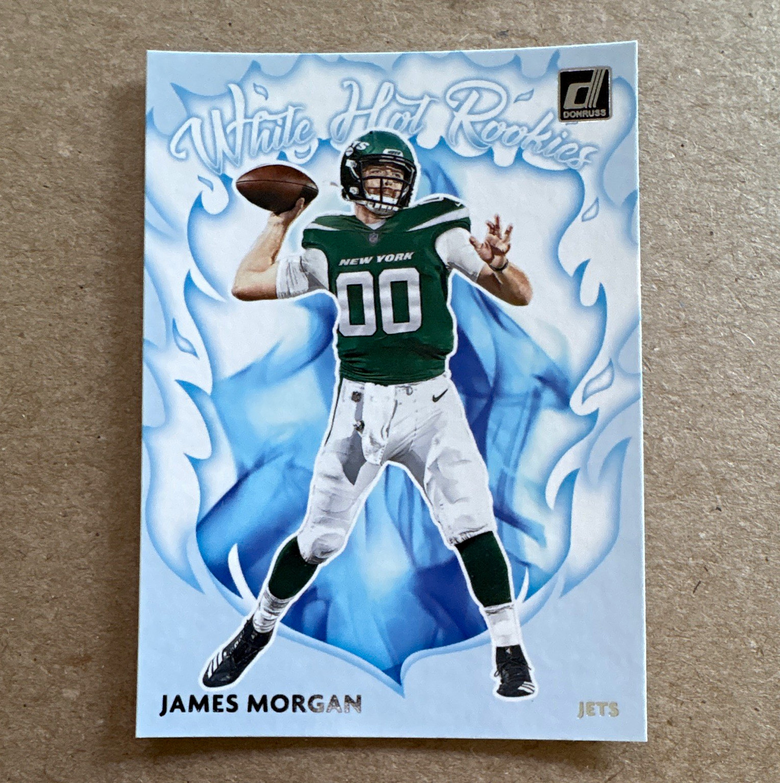 James Morgan White Hot Rookies Panini 2020 Donruss #WH-JM Jets NFL RC