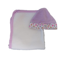 Toys R Us You & Me Baby Doll Blanket And Cap Replacements Purple Floral