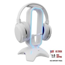 Gaming Headphone Stand RGB Headset Stand Headset Holder for Desk White