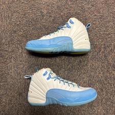 Air Jordan 12 Retro GS Emoji Kids Basketball Shoes Size 6Y Blue DQ4365 114