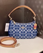 NWT Coach Teri Shoulder Bag In Signature Denim CAF82 Authentic