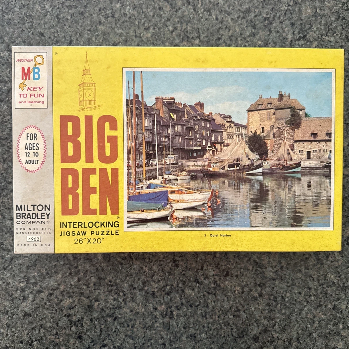 年代物 レトロ Milton Bradley BIG BEN ジグソーパズル 年代物 レトロ