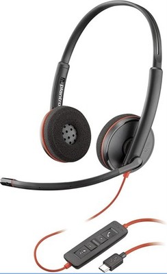 Poly Plantronics Blackwire C3220 USB-C Wired Headset w/ Noise-Reducing Mic New
