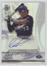 2016 Bowman Platinum Presence 50/99 Orlando Arcia #PPA-OA Auto 0m8