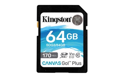 Kingston Technology 64GB SDXC Canvas Go Plus 170R C10 UHS-I U3 V30 Speicherkarte