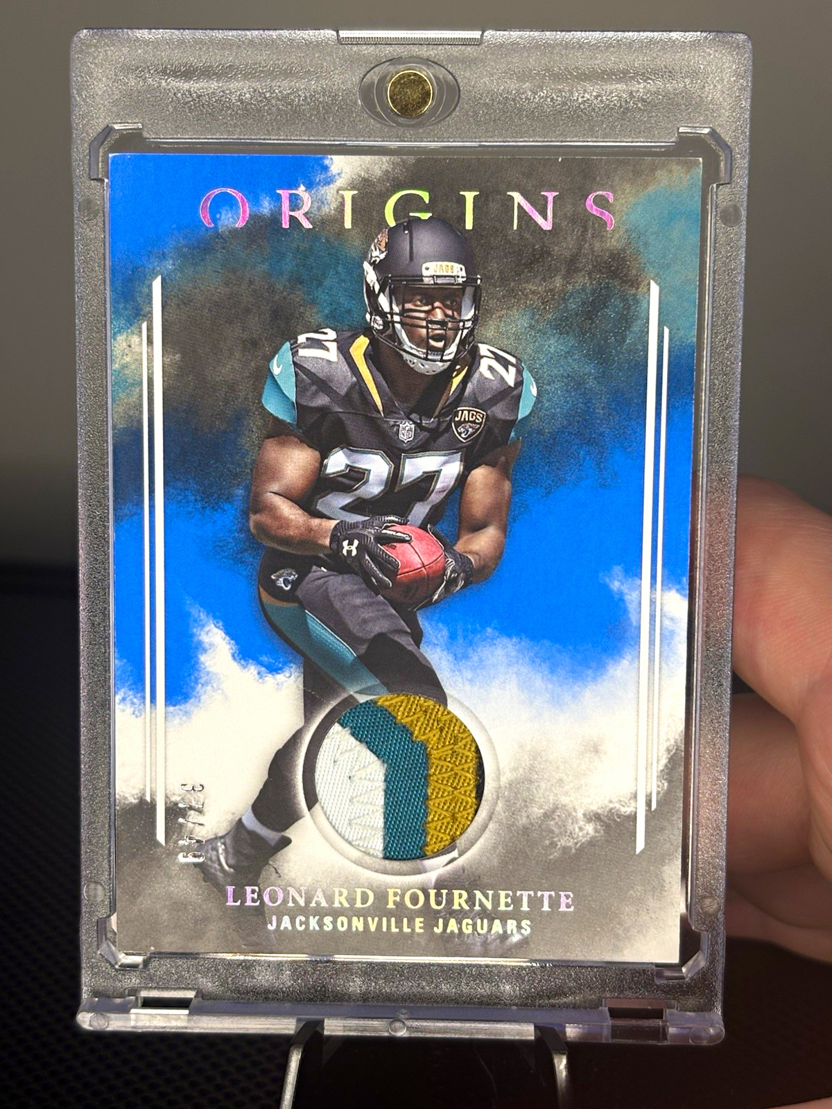Leonard Fournette Panini Origins Rookie Patch Relics #RPLF Blue