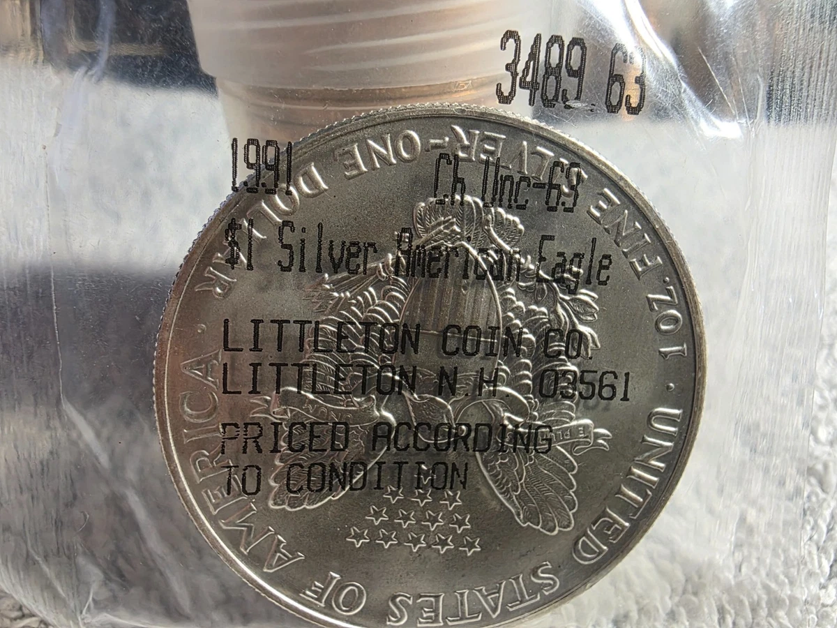American Eagle 1991 Silver Bullion Coins | Updated Oct 2026
