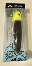 SaltNative 4” Beast Walker Black And Yellow Lure Topwater Walking Bait New
