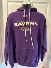 Vintage Baltimore Ravens Pullover Hoodie Men s 2XL Purple NFL Team Apparel