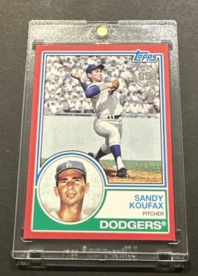 2018 TOPPS SERIES 2 SANDY KOUFAX 1983 TOPPS DESIGN RED BORDER SSP # d 06/10!