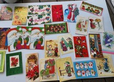 Vintage Greeting Cards Mostly Christmas Lot